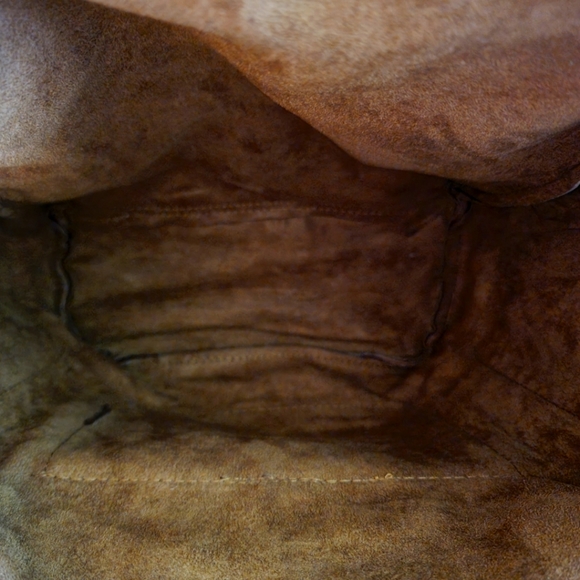 Red Brown Handmade Genunine Goat Leather Satchel Backpack - Picture 7 of 8